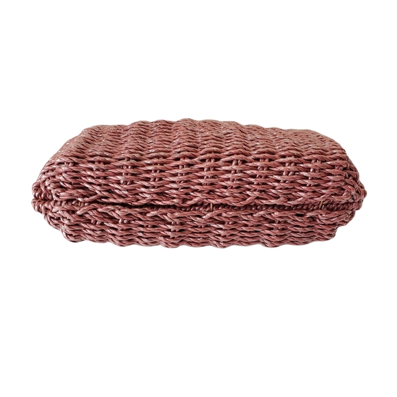 Vintage Coated Wicker Bag - Picture 3 of 16